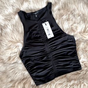 Dynamite sleeveless black crop top. Size XS